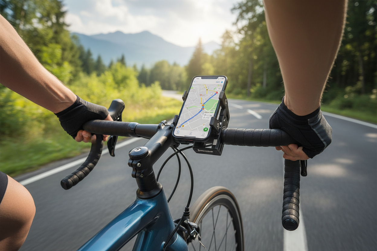 Bike phone mount promotional image